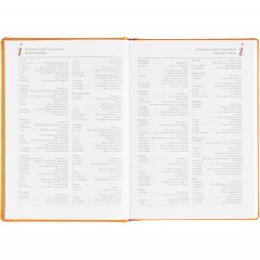 Ежедневник датированный 2026 А5+ VELVET оранжевый 3-123/06 - фото 13