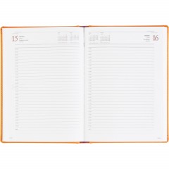 Ежедневник датированный 2026 А5+ VELVET оранжевый 3-123/06 - фото 16