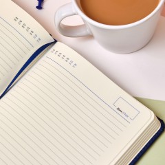 Ежедневник недатированный ATTACHE Classic А6, 136л, синий - фото 19