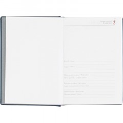 Ежедневник датированный 2026 А5+ VELVET темно-синий 3-123/18 - фото 7