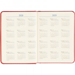 Ежедневник недатированный ATTACHE ClassicА6, 136л, красный - фото 11