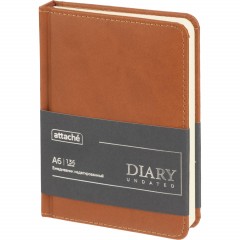 Ежедневник недатированный ATTACHE Classic А6, 136л, коричневый