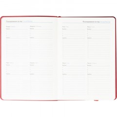 Ежедневник недатированный ATTACHE Soft touch А5, 140х200мм, 136л, красный - фото 10