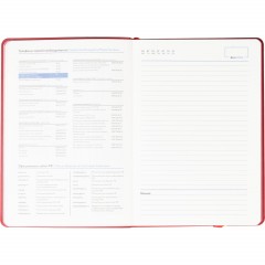 Ежедневник недатированный ATTACHE Soft touch А5, 140х200мм, 136л, красный - фото 14