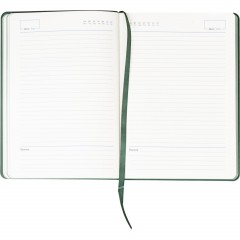 Ежедневник недатированный ATTACHE Soft touch А5,140х200мм,136л, темно-зелен - фото 16
