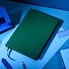 Ежедневник недатированный ATTACHE Soft touch А5,140х200мм,136л, темно-зелен - фото 19