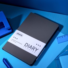 Ежедневник недатированный ATTACHE Soft touch А5, 140х200мм, 136л, серый - фото 17