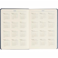 Ежедневник недатированный ATTACHE Soft touch А5,140х200мм,136л, синий - фото 10