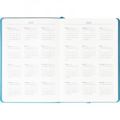 Ежедневник недатированный ATTACHE Soft touch А5, 140х200мм, 136л, бирюзовый - фото 8