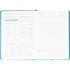 Ежедневник недатированный ATTACHE Soft touch А5, 140х200мм, 136л, бирюзовый - фото 13