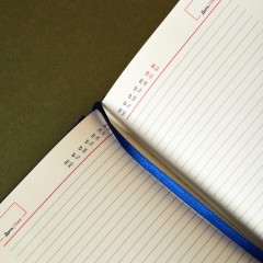 Ежедневник недатированный ATTACHE Gold А6, 160л, синий - фото 19