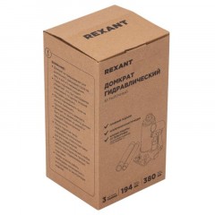 Домкрат гидравлический бутылочный 3т REXANT Домкрат гидравлический бутылочный 3т REXANT - фото 8