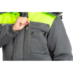 Куртка зим муж з08 сер/лайм с СОП 104-108/170-176 - фото 10