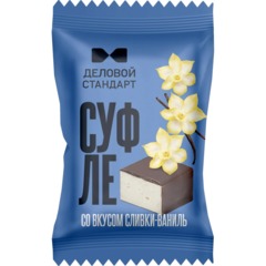Конфеты глазированные Деловой Стандарт суфле со вкусом сливки-ваниль, 500г - фото 2