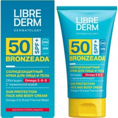 Крем солнцезащитный LIBREDERM BRONZEADA с Омега3-6-9 и терм вод SPF50 150мл Крем солнцезащитный LIBREDERM BRONZEADA с Омега3-6-9 и терм вод SPF50 150мл - фото 3