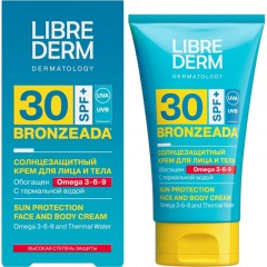 Крем солнцезащитный LIBREDERM BRONZEADA с Омега3-6-9 и терм вод SPF30 150мл Крем солнцезащитный LIBREDERM BRONZEADA с Омега3-6-9 и терм вод SPF30 150мл - фото 3