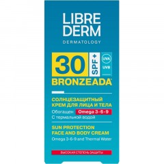 Крем солнцезащитный LIBREDERM BRONZEADA с Омега3-6-9 и терм вод SPF30 150мл Крем солнцезащитный LIBREDERM BRONZEADA с Омега3-6-9 и терм вод SPF30 150мл - фото 5
