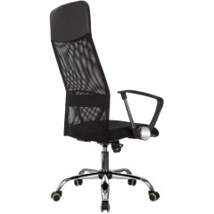 Кресло 0MX_VB_EChair-508 TTW сетка/ткань/кожзам  черный хром - фото 5