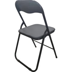 Стул складной ЮТК Easy Chair экокожа, черный 78х45х46,5см - фото 5