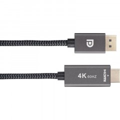 Кабель Telecom (TA561M-1.8M) DisplayPort M-> HDMI M 4K@60Hz 1.8m оплетка Кабель Telecom (TA561M-1.8M) DisplayPort M-> HDMI M 4K@60Hz 1.8m оплетка - фото 3