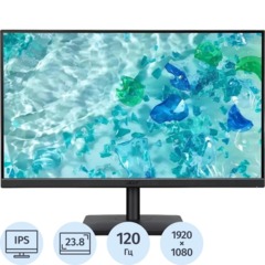 Монитор Acer V247YGbi (UM.QV7CD.G01)23,8/FHD/IPS/120Hz/250cd/4ms/HDMI/VGA