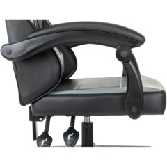 Кресло VB_Echair Easy Game-907 LT PU экокожа черный/серый, пластик - фото 10