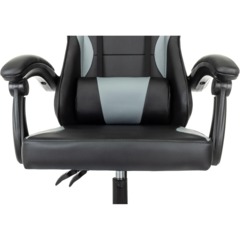 Кресло VB_Echair Easy Game-907 LT PU экокожа черный/серый, пластик - фото 11