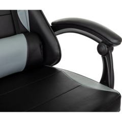 Кресло VB_Echair Easy Game-907 LT PU экокожа черный/серый, пластик - фото 14