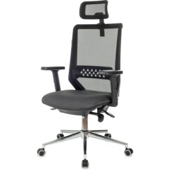 Кресло VB_EChair 663 TC-H/SL черный TW-01 38-418 сетка/ткань - фото 10