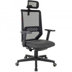 Кресло VB_EChair 663 TC-H черный TW-01 38-418 сетка/ткань Кресло VB_EChair 663 TC-H черный TW-01 38-418 сетка/ткань - фото 5