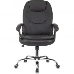 Кресло VB_EChair 668 TPU/SL черный экокожа крестов.металл хром Кресло VB_EChair 668 TPU/SL черный экокожа крестов.металл хром - фото 2
