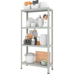 Стеллаж металлический Ульт_Everest Lite-30-30/75/150-4 (RAL 7035) - фото 2