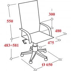 Кресло MT_Sit Air-180/Km00/Wh00/K15bL(M09.B02.G15.W01),черный, пластик Кресло MT_Sit Air-180/Km00/Wh00/K15bL(M09.B02.G15.W01),черный, пластик - фото 9