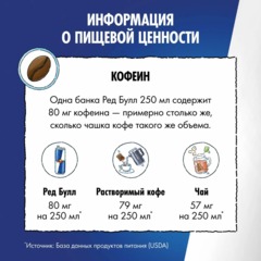 Напиток энергетический Red Bull Тропические фрукты, ж/б 0,25л - фото 4