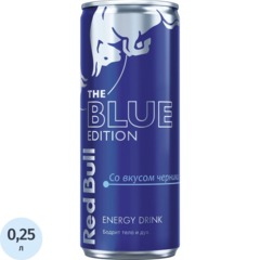 Напиток энергетический Red Bull Черника, ж/б 0,25л