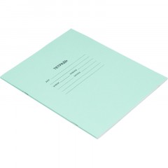 Тетрадь  в зеленом офсете 12л., клетка, штука, внутр.блок 100% белизна - фото 4