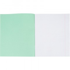 Тетрадь  в зеленом офсете 12л., клетка, штука, внутр.блок 100% белизна - фото 5