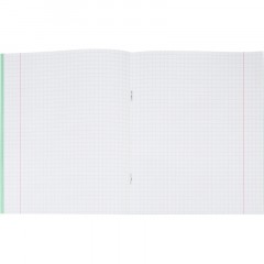 Тетрадь  в зеленом офсете 12л., клетка, штука, внутр.блок 100% белизна - фото 6