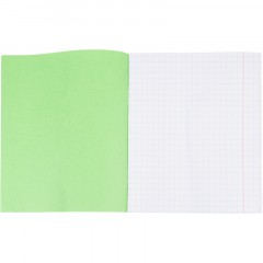 Тетрадь в зеленом офсете  12 л., крупная клетка, штука,100% белизна - фото 5