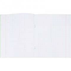 Тетрадь в зеленом офсете  12 л., крупная клетка, штука,100% белизна - фото 6