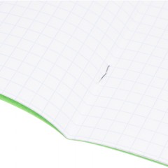 Тетрадь в зеленом офсете  12 л., крупная клетка, штука,100% белизна - фото 7