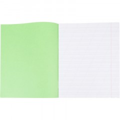 Тетрадь в зеленом офсете  12л., косая линия, штука, внутр.блок 100 - фото 5