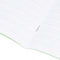 Тетрадь в зеленом офсете  12л., косая линия, штука, внутр.блок 100 - фото 7