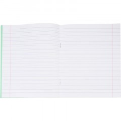 Тетрадь в зеленом офсете  12 л., узкая линия, штука,100% белизна - фото 6