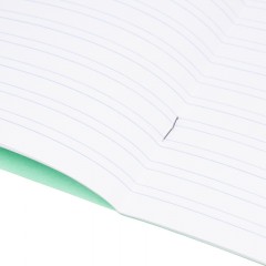 Тетрадь в зеленом офсете  12 л., узкая линия, штука,100% белизна - фото 7