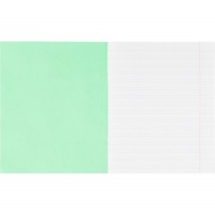 Тетрадь в зеленом офсете 12 л., частая косая линия, штука,100% белизна - фото 4