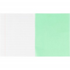 Тетрадь в зеленом офсете 12 л., частая косая линия, штука,100% белизна - фото 7