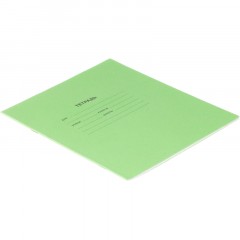 Тетрадь в зеленом офсете 12 л., косая линия уп. по 20 шт.,100% белизна - фото 10