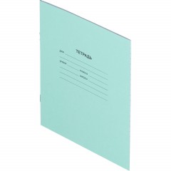 Тетрадь в зеленом офсете  12л, линия  уп. по 20 шт./запайка,100% белизна - фото 3