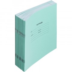 Тетрадь в зеленом офсете  12л, линия  уп. по 20 шт./запайка,100% белизна - фото 10